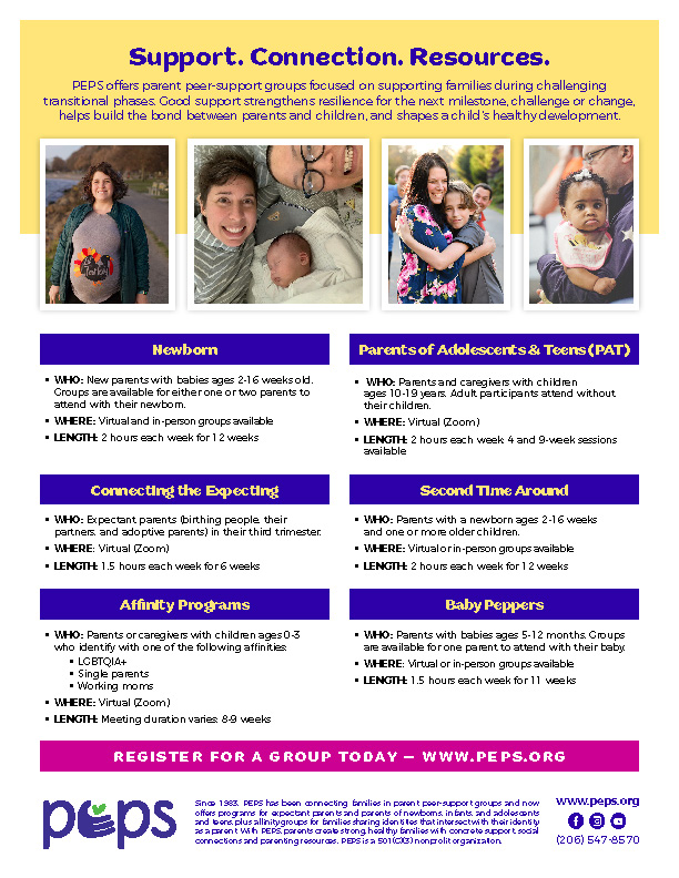 General flyer for PEPS Programs