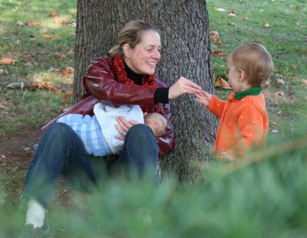Kirsten and her kids