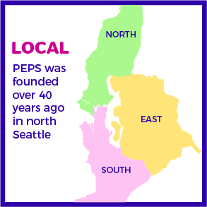 PEPS was founded 35 years ago in north Seattle